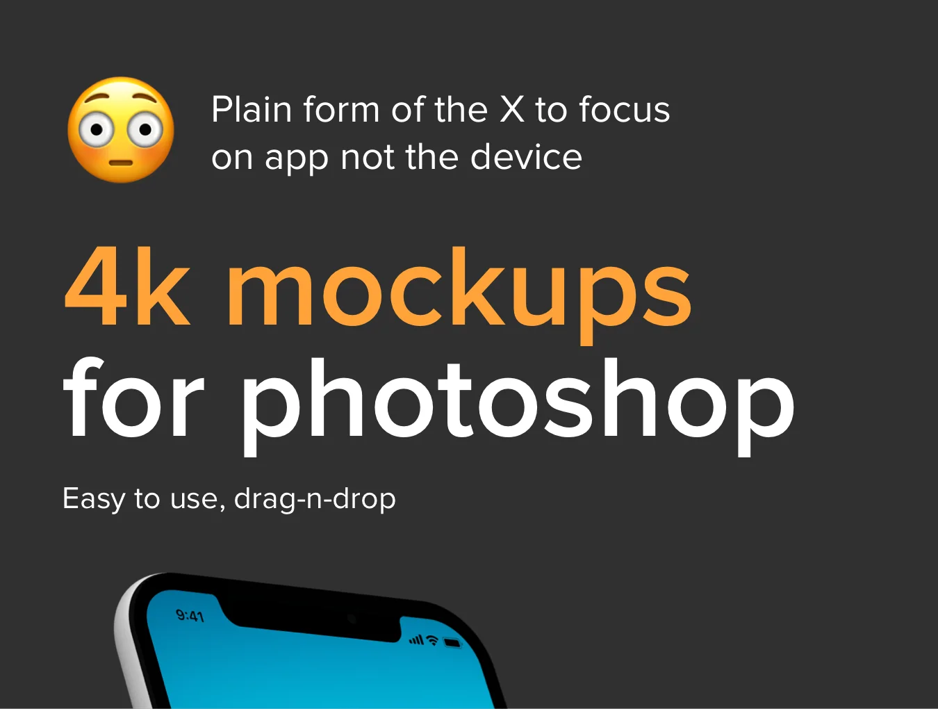 4k Plain iPhone X Mockups