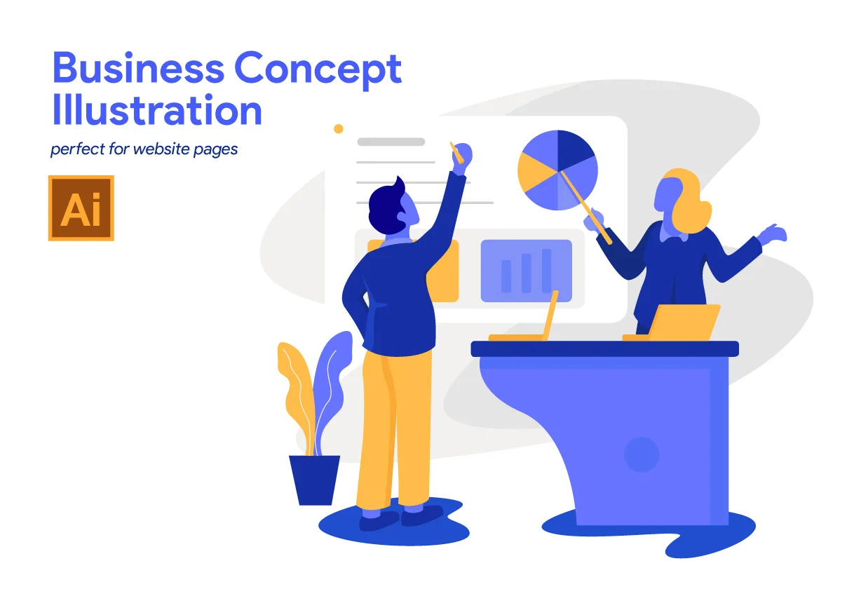 5 Business Concept Illustrations