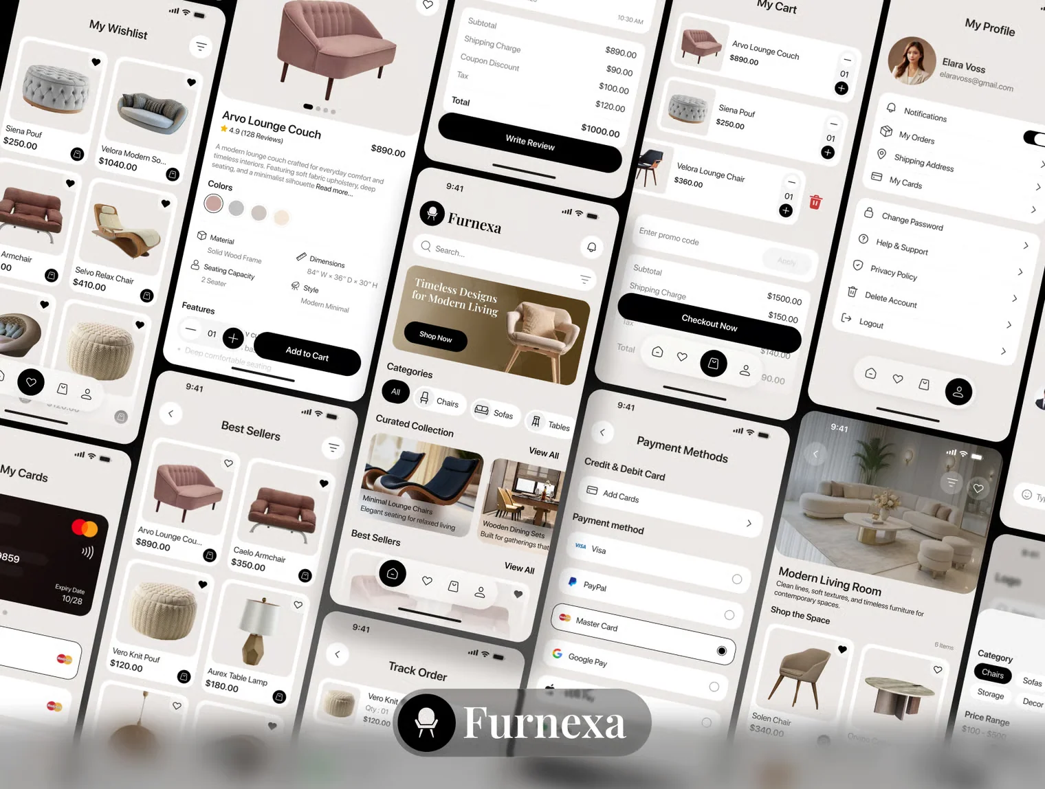 5-in-1 E-commerce Mobile App UI Kit Bundle 4