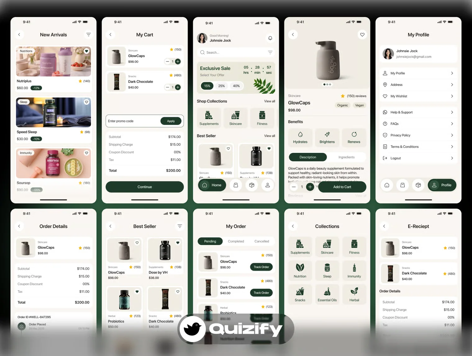 5-in-1 E-commerce Mobile App UI Kit Bundle 5