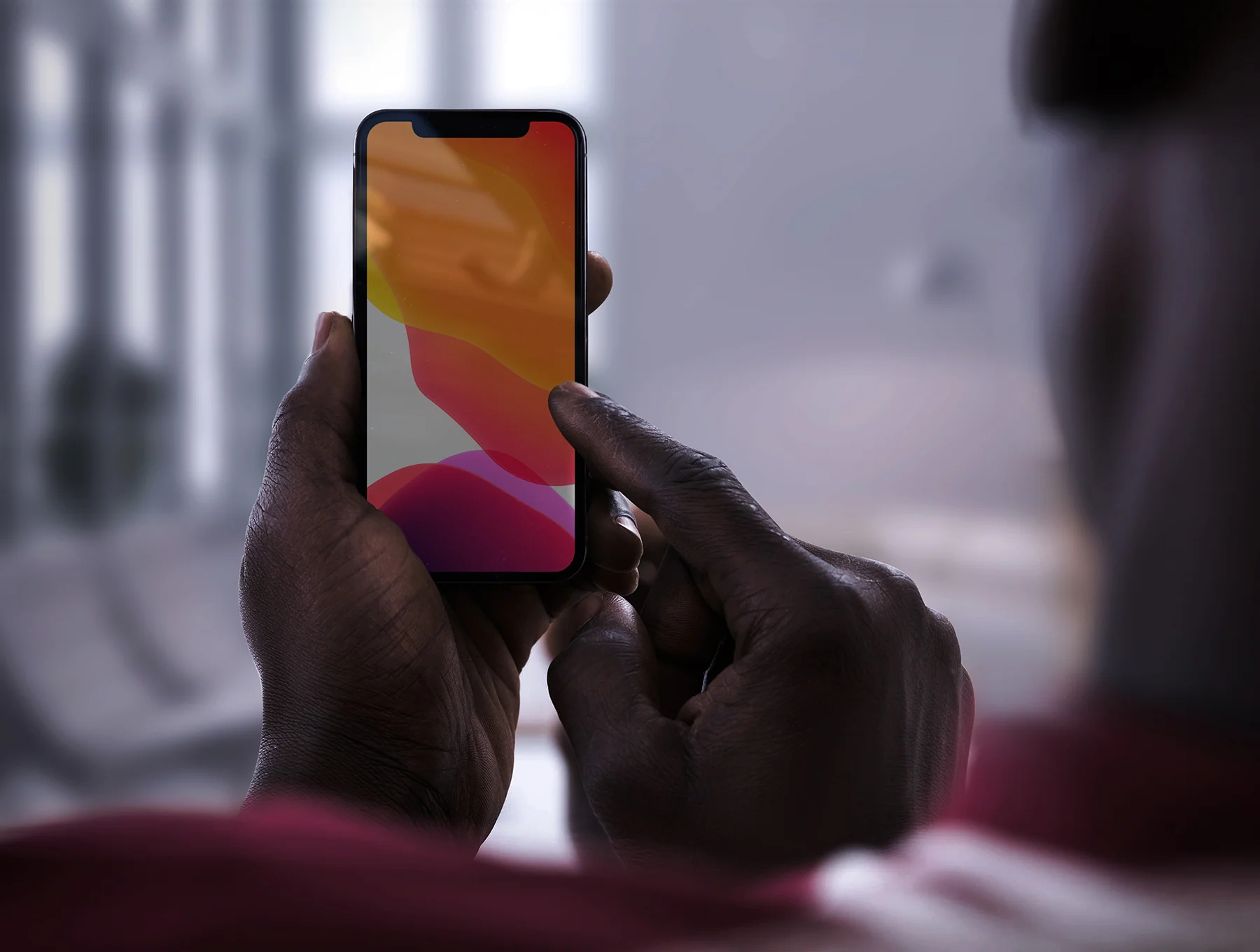 5 iPhone X in hand mockups 3