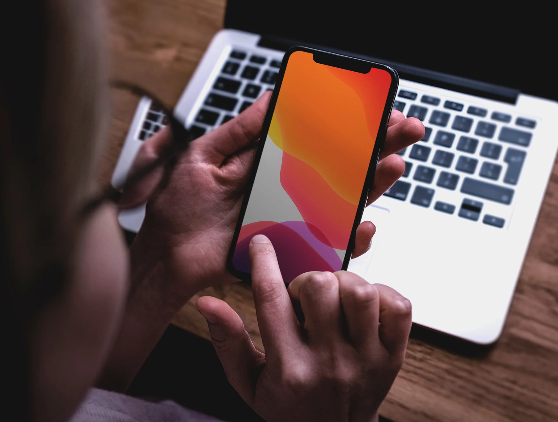 5 iPhone X in hand mockups 4