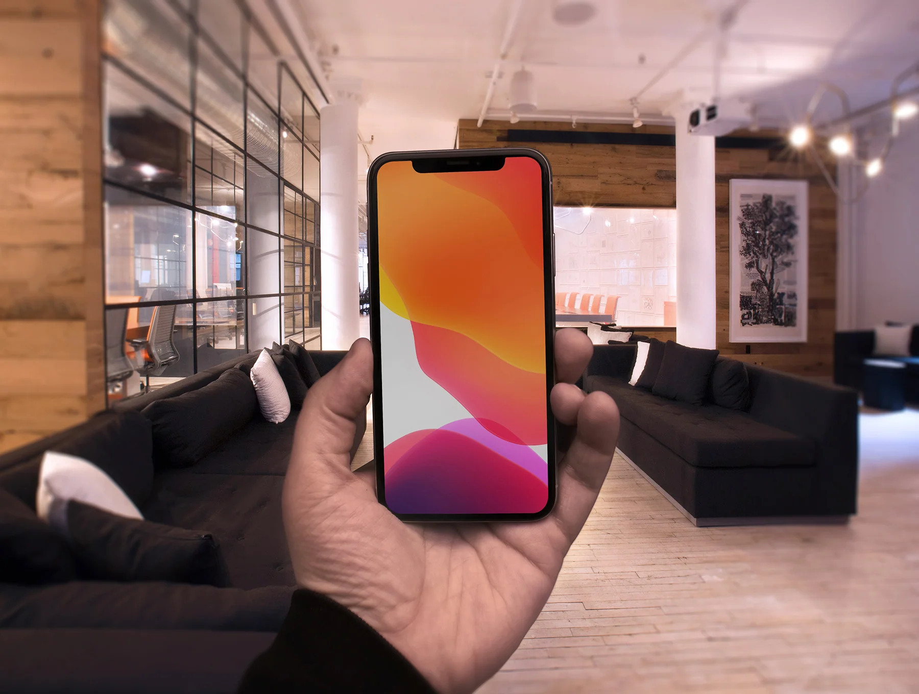 5 iPhone X in hand mockups 5