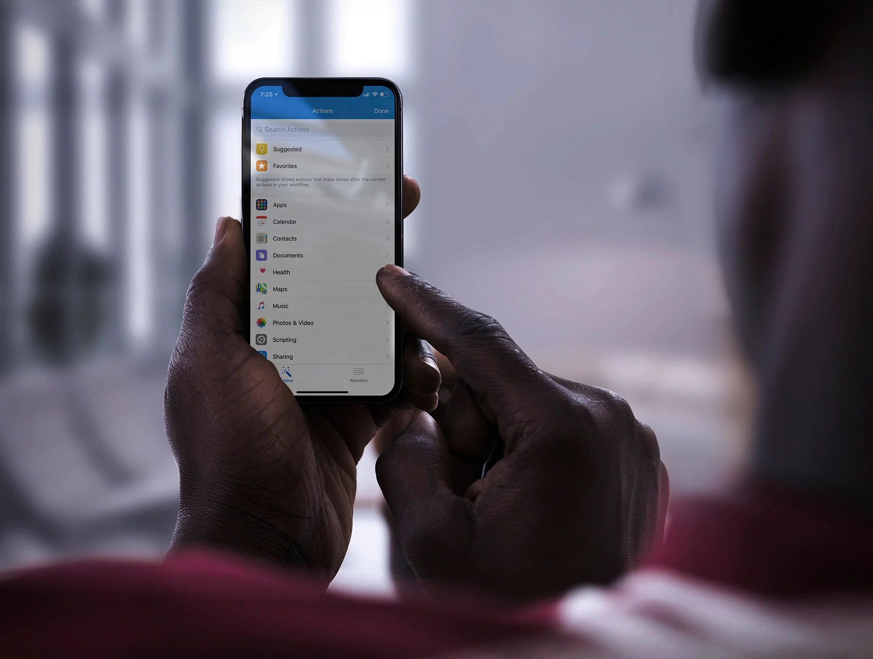 5 iPhone X in hand mockups 8