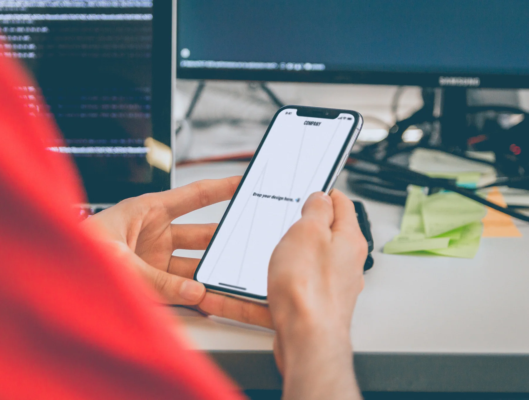 5 iPhone X Photorealistic mockups 3