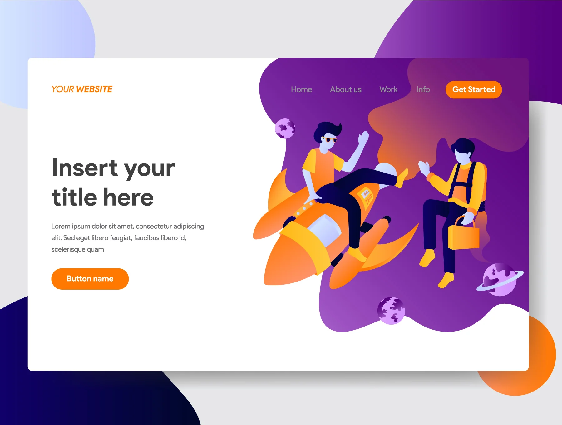5 Startup Business Illustration with Space Theme 3