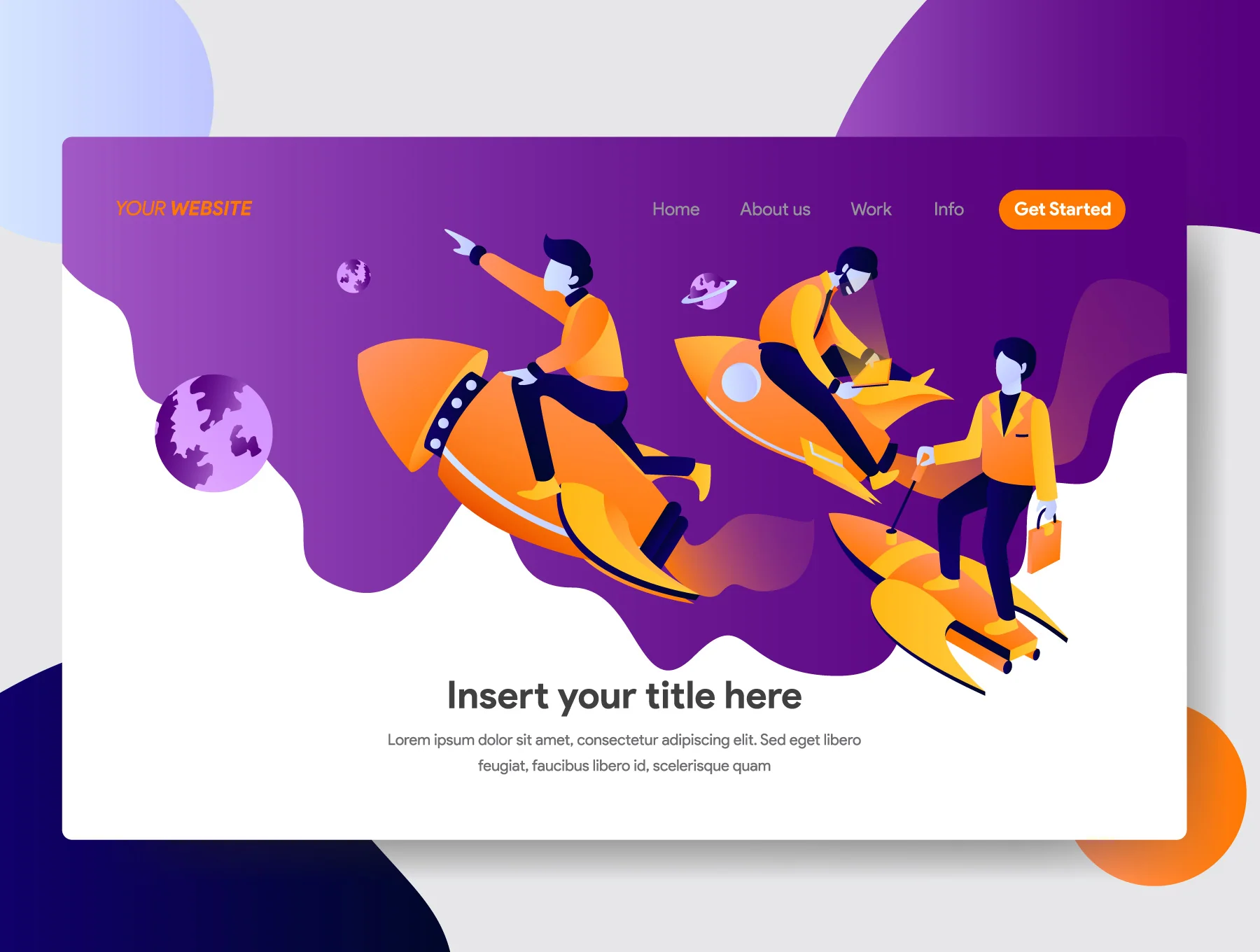 5 Startup Business Illustration with Space Theme 5