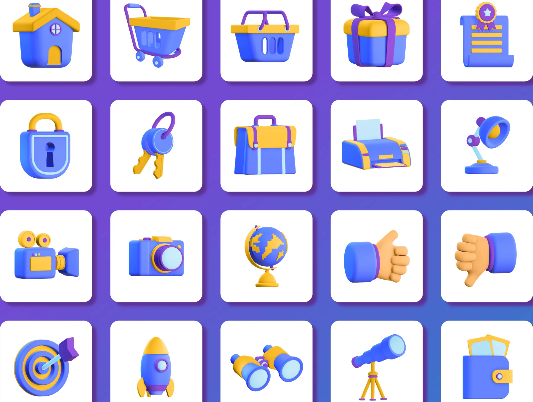 50 3D Icons Pack 7