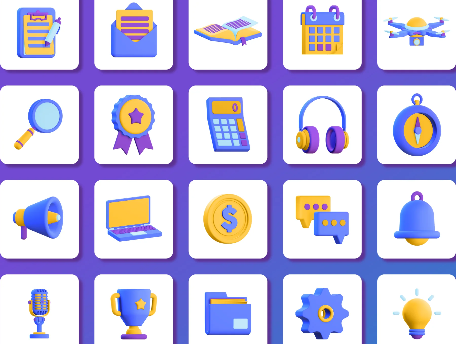 50 3D Icons Pack 8