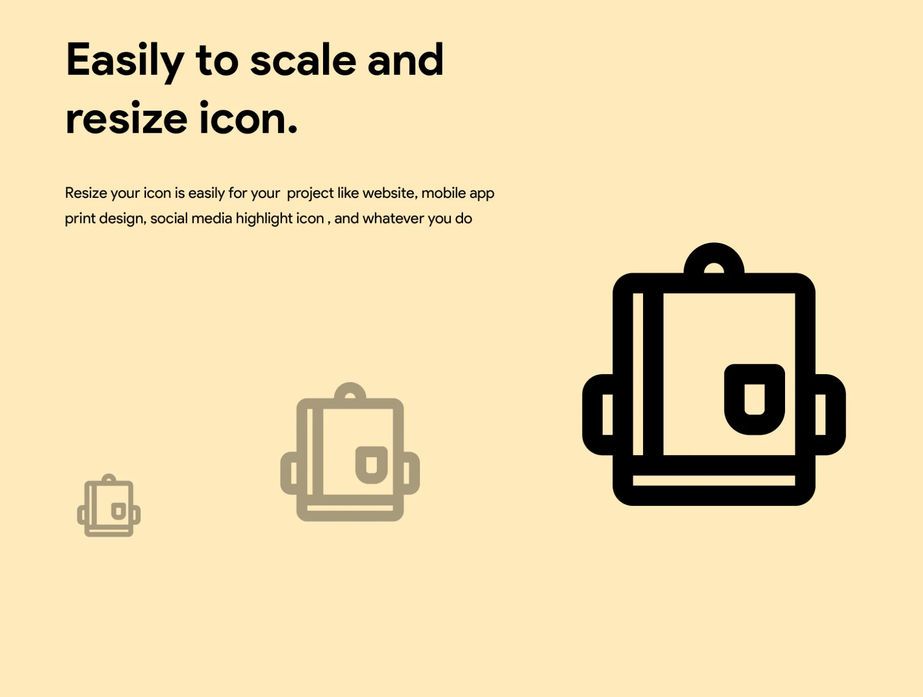50 Bag Model Line Icon 3