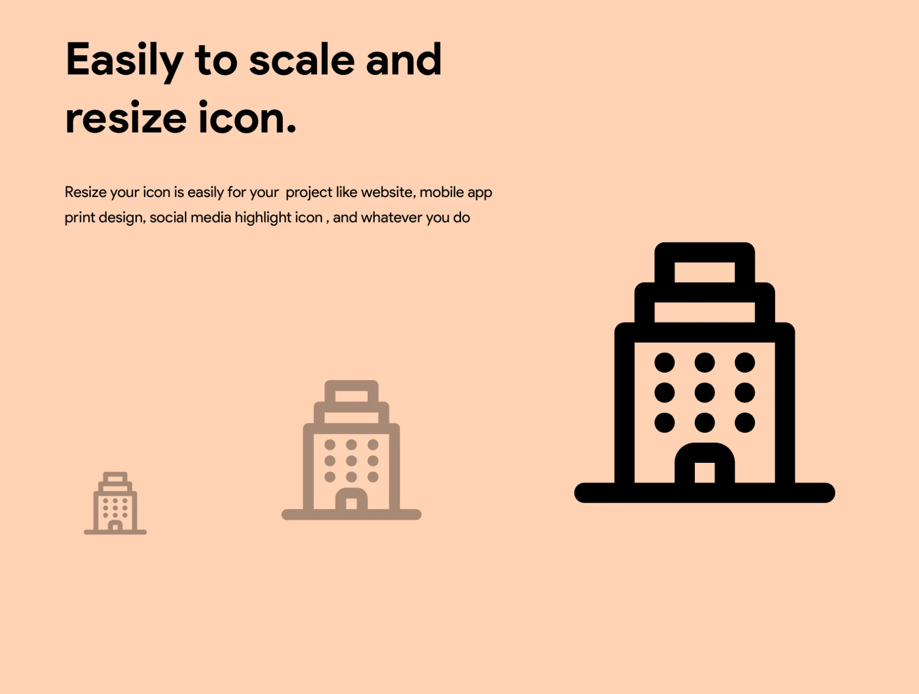 50 Building Line Icon 3