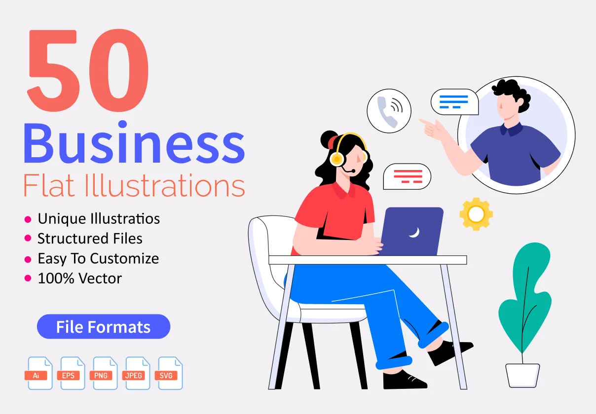50 Business Illustrations