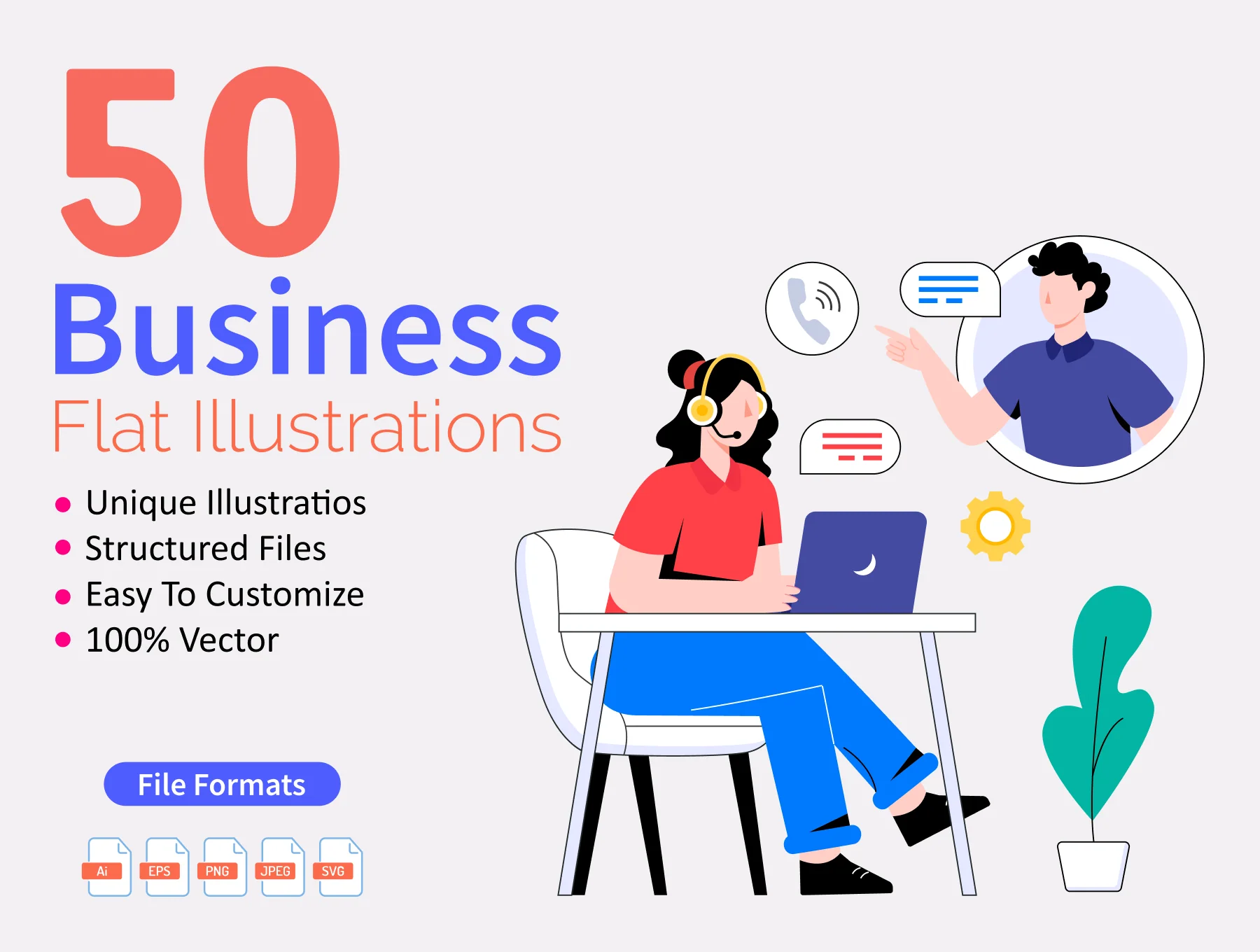 50 Business Illustrations