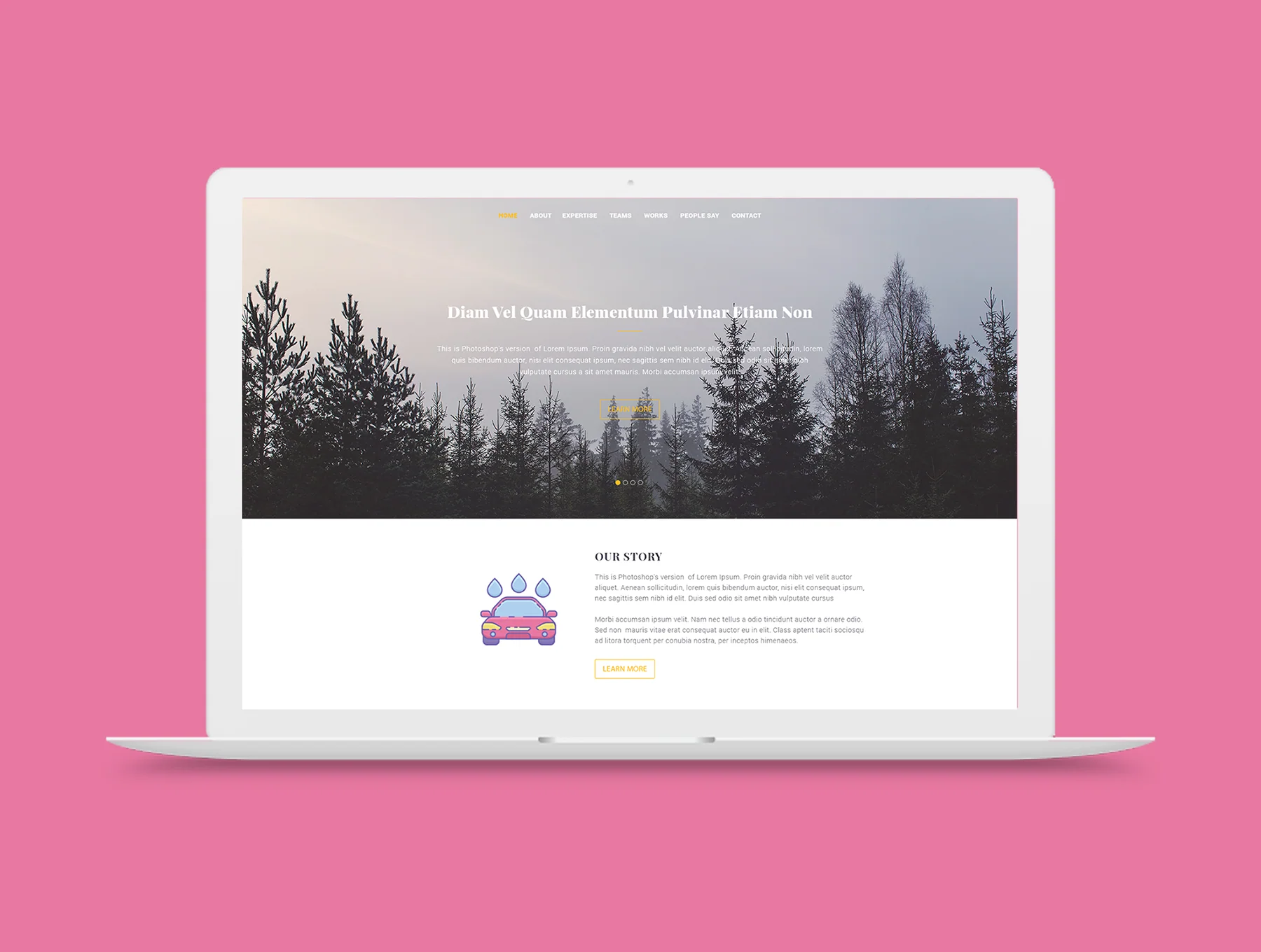 50 Car Wash Icons | Blush Series 6