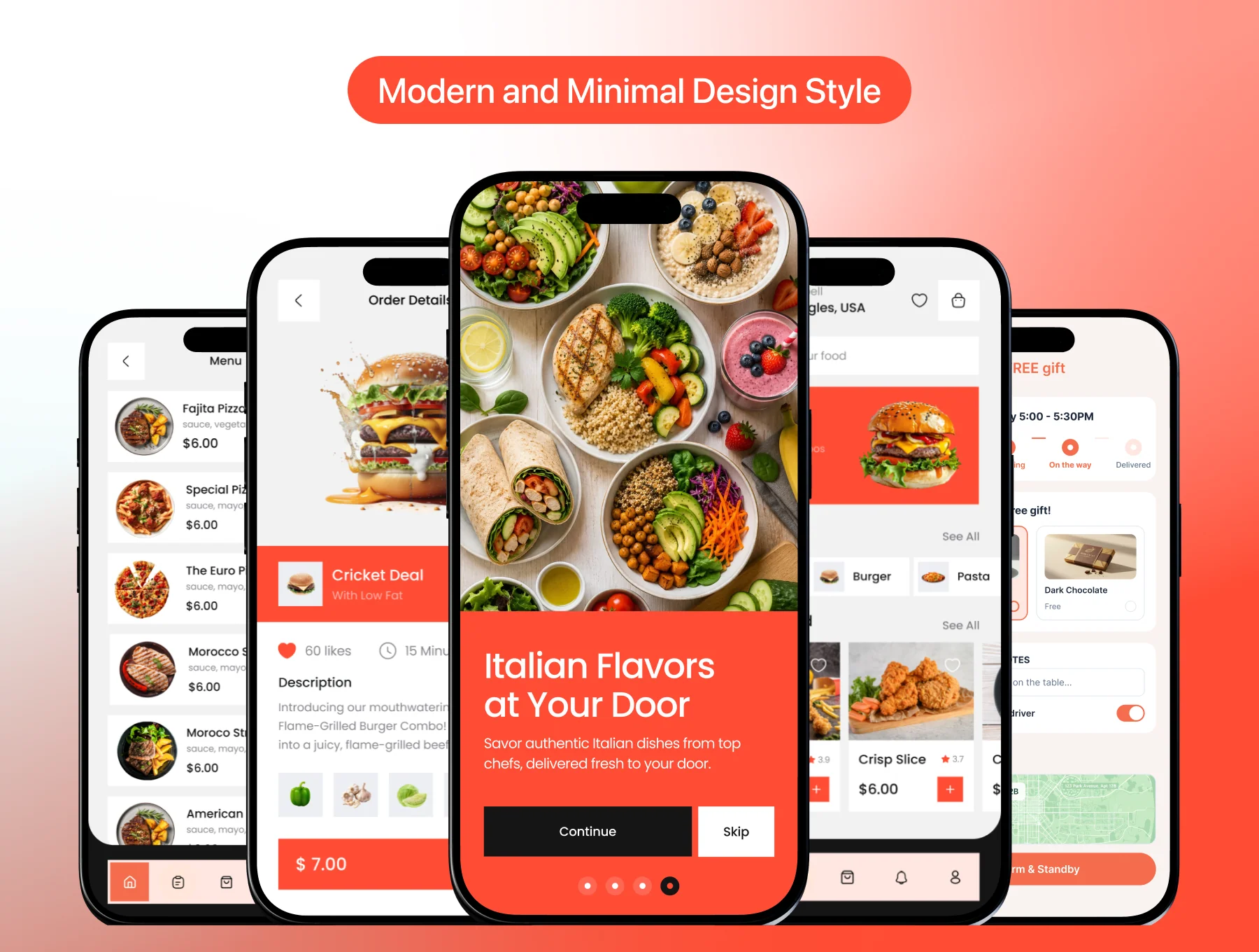 50+ Food Delivery Mobile App UI Kit 3