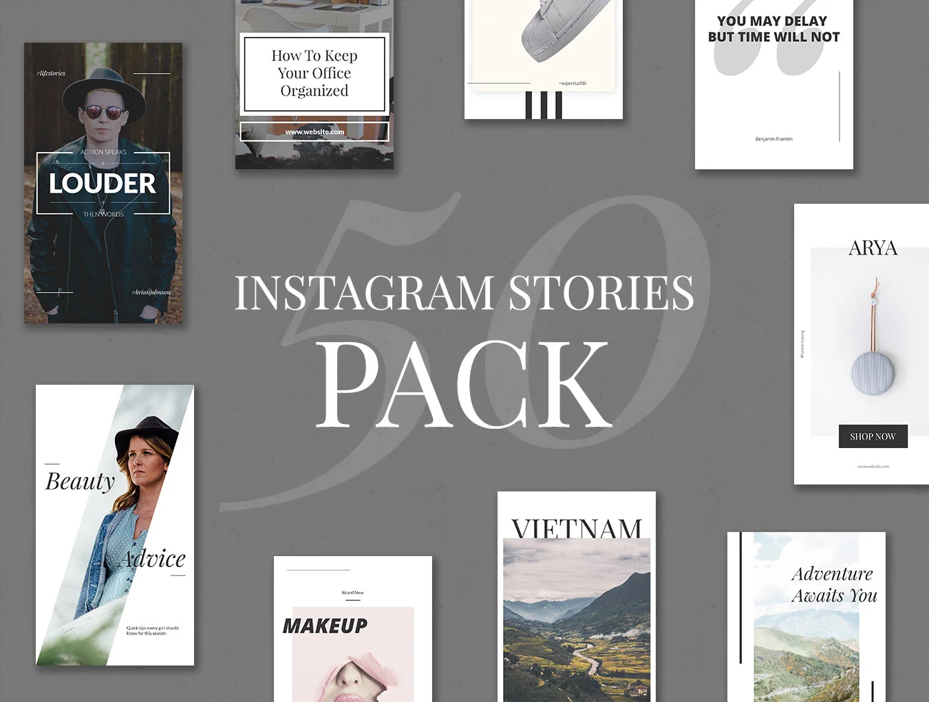 50 Instagram Stories Pack