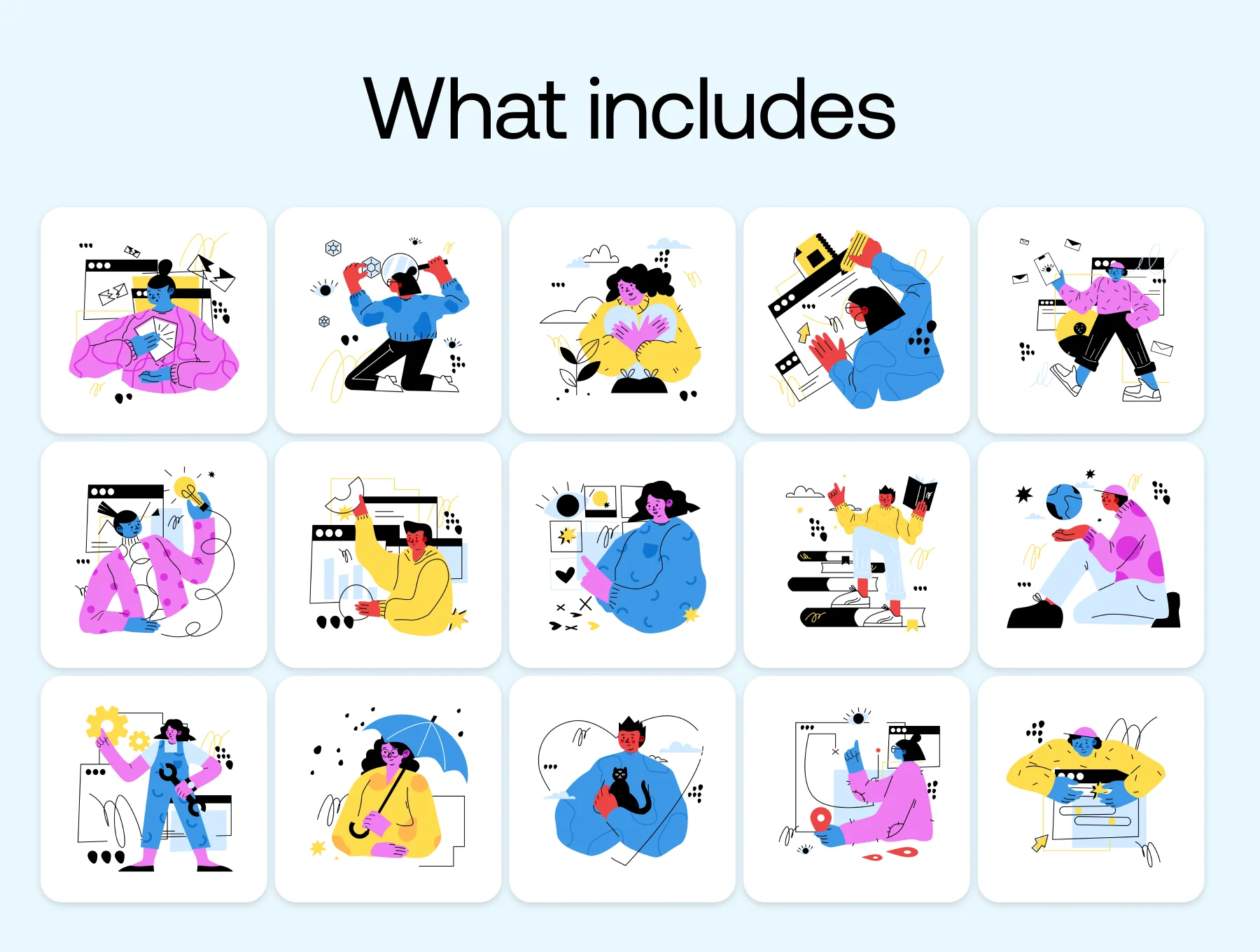 50 - Web & Apps Friendly Illustrations 3