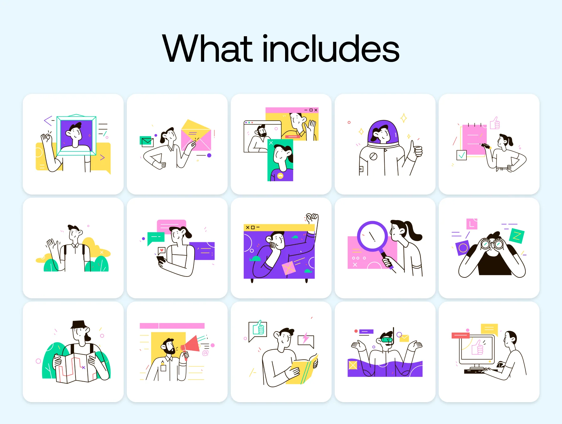 50 - Web & Apps Friendly Illustrations 4
