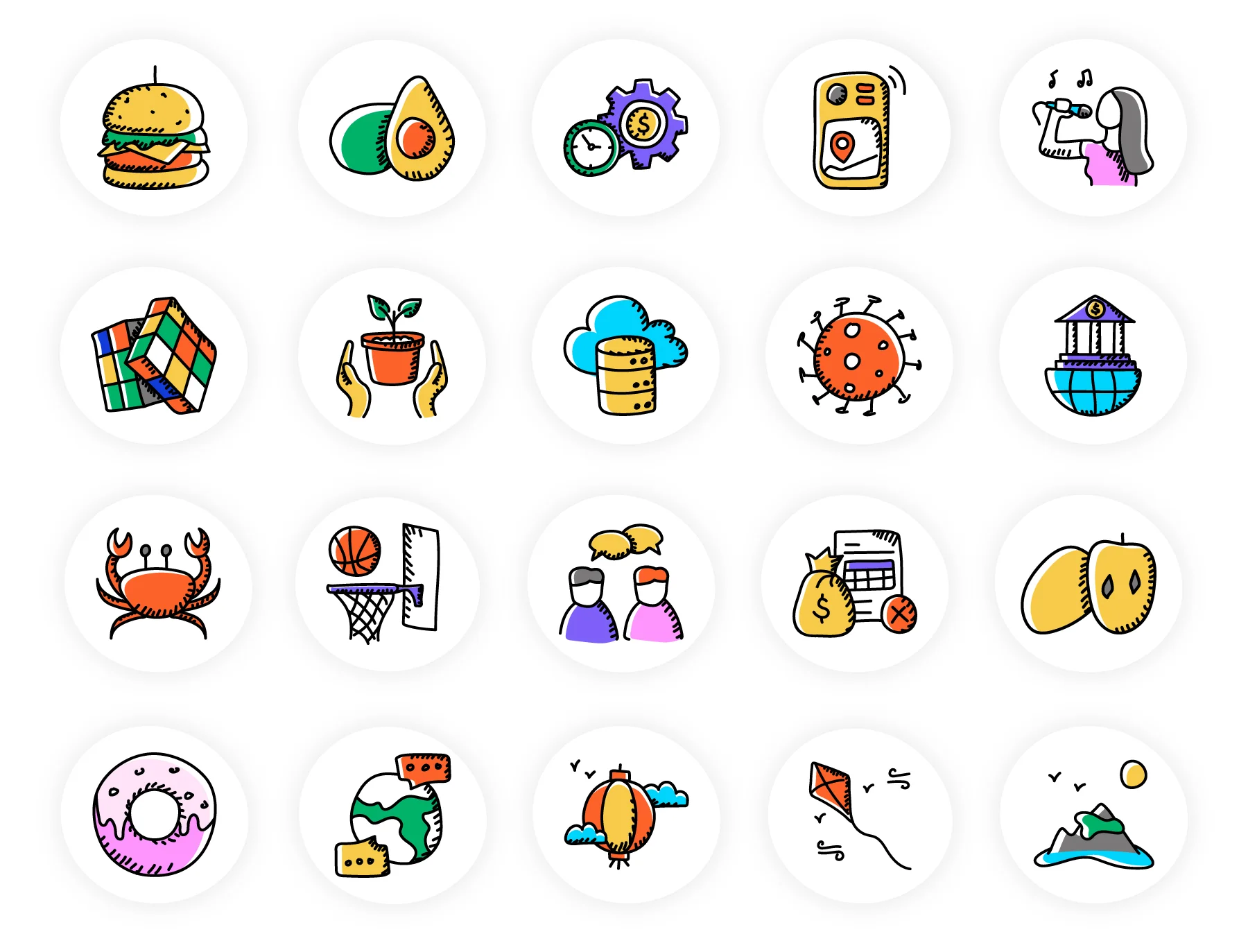 500 Doodle Icons 2