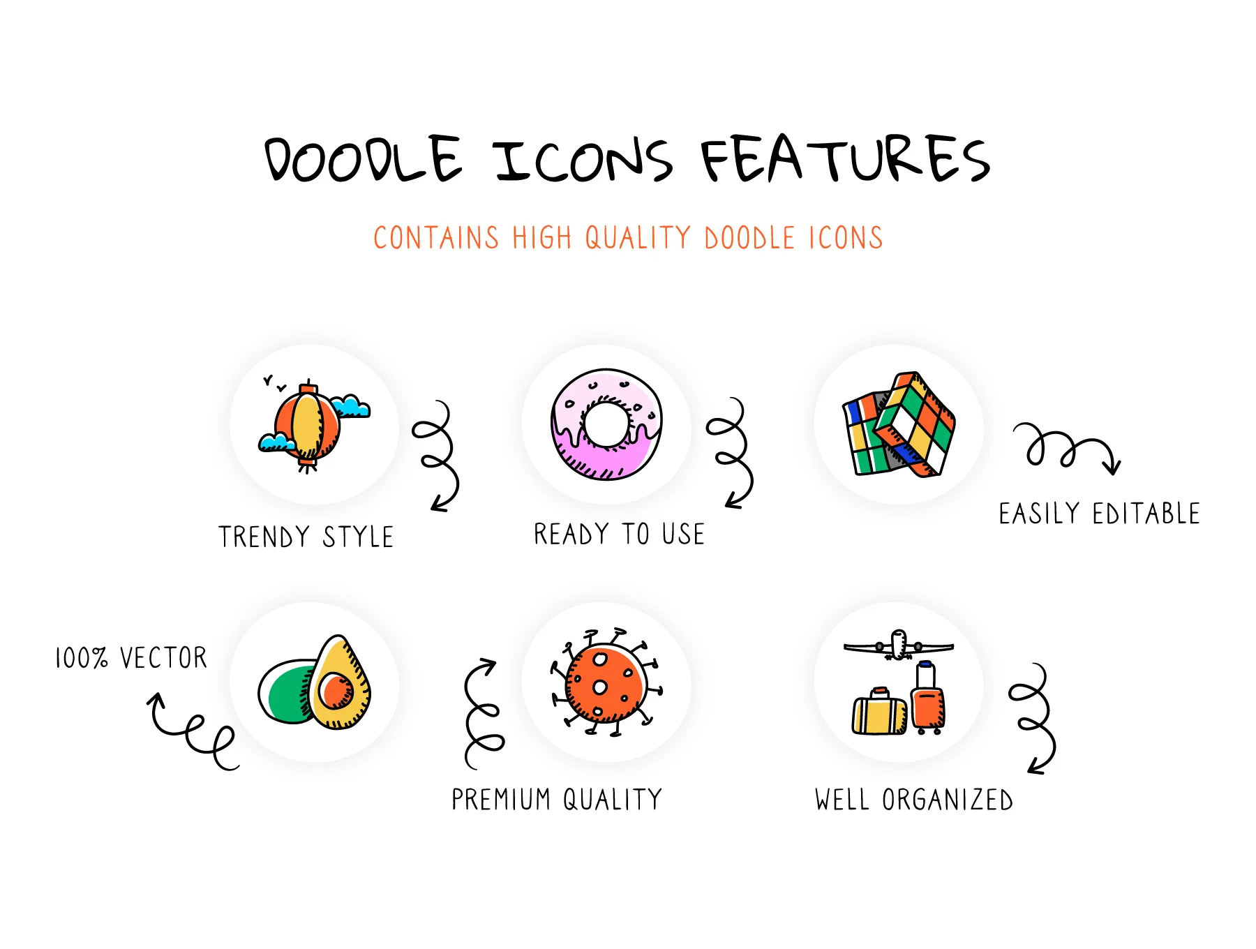 500 Doodle Icons 3