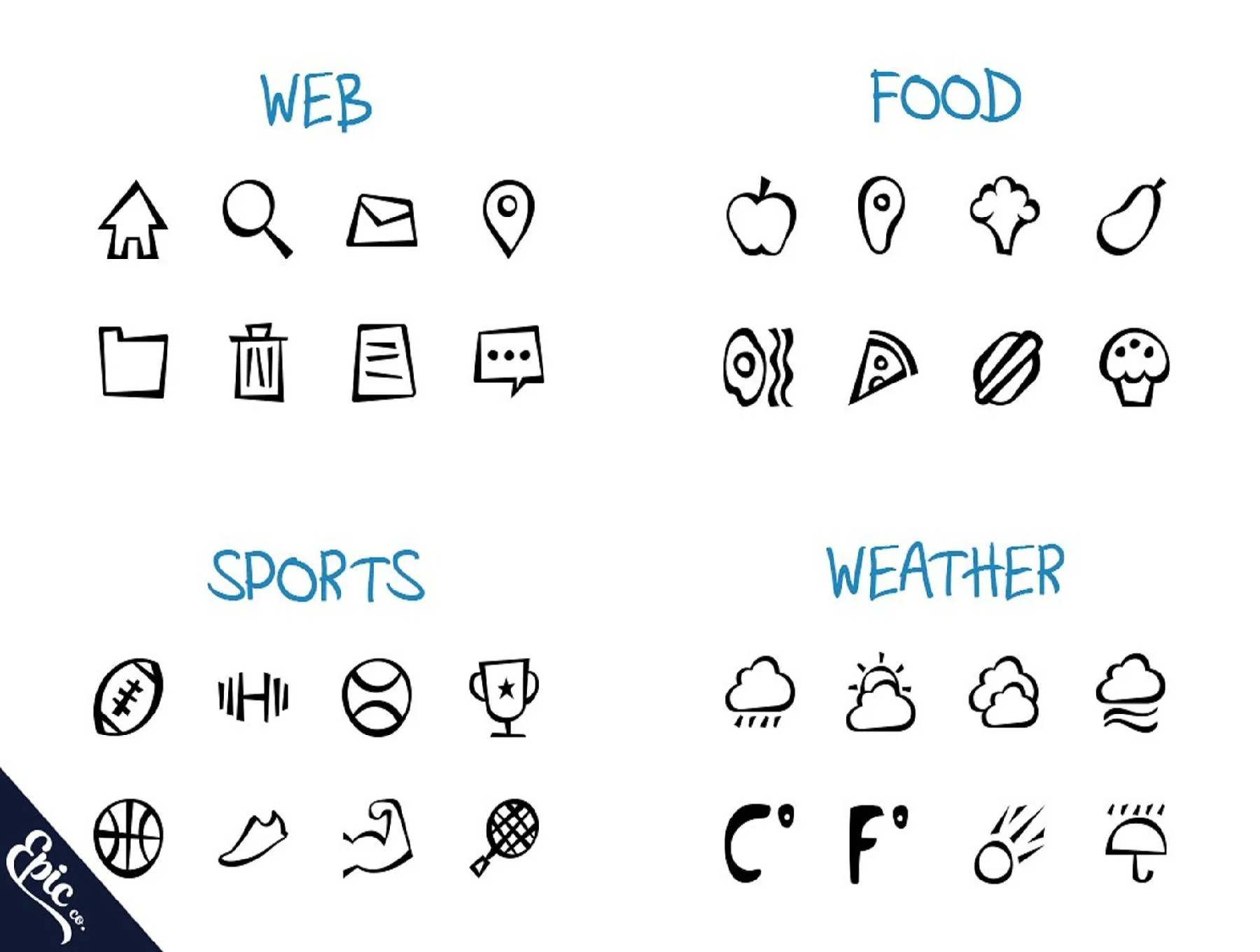 500+ Epic Hand Drawn Icons 3