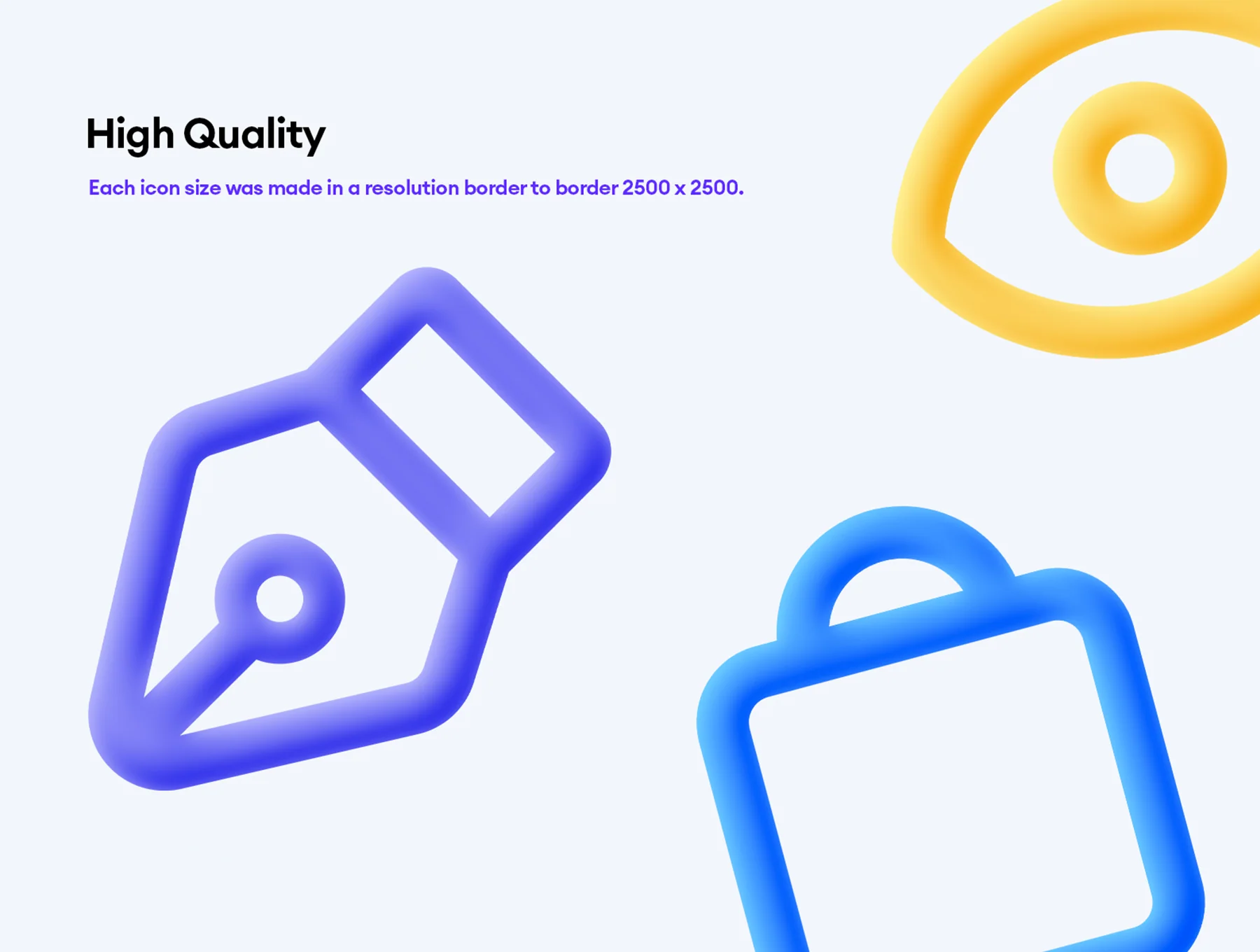 560 Front 3D Icons 3