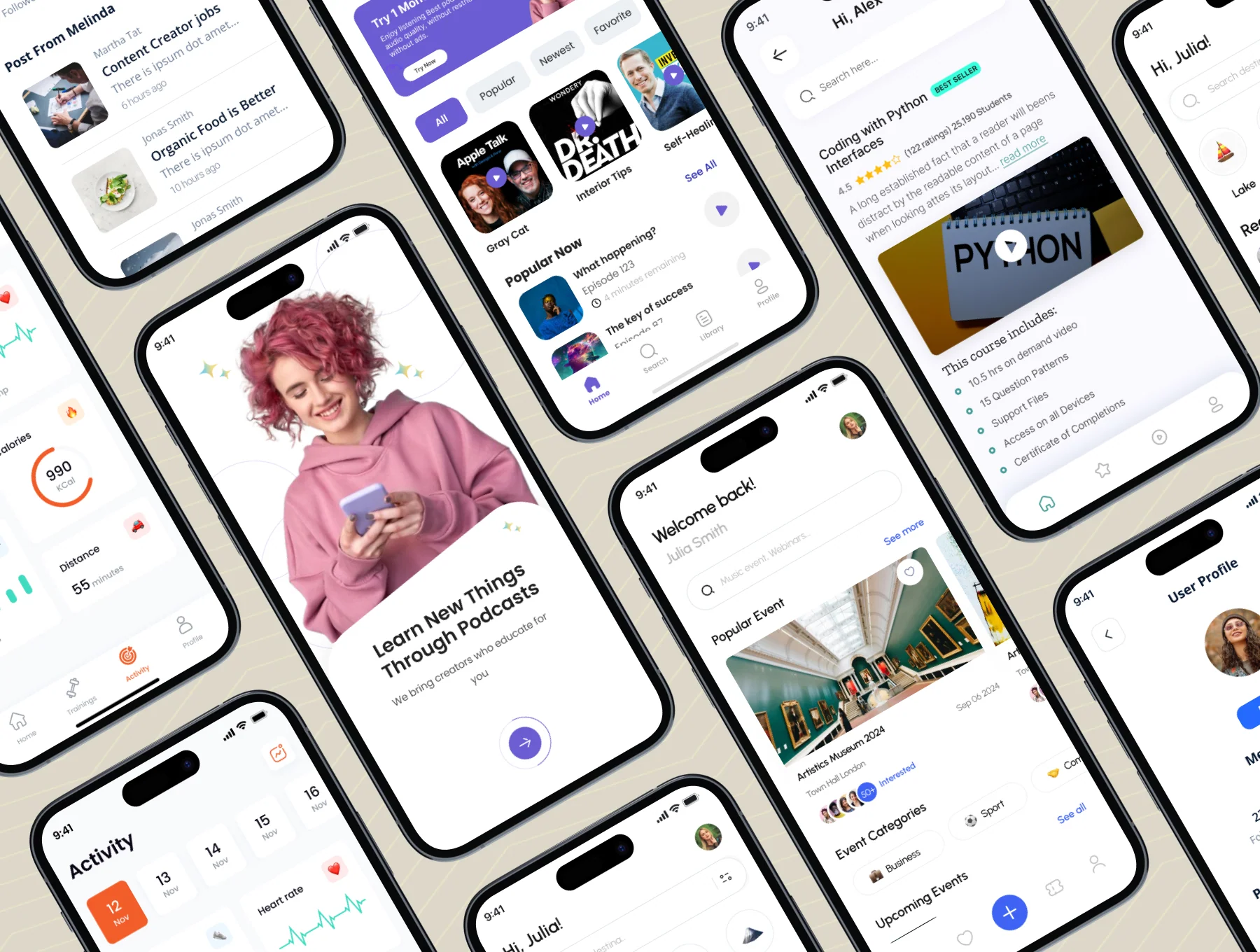 7 in 1 - Multipurpose App UI Kit 2