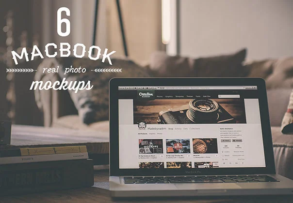 In-house MacBook mock-ups