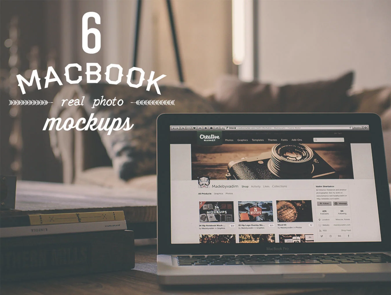 In-house MacBook mock-ups