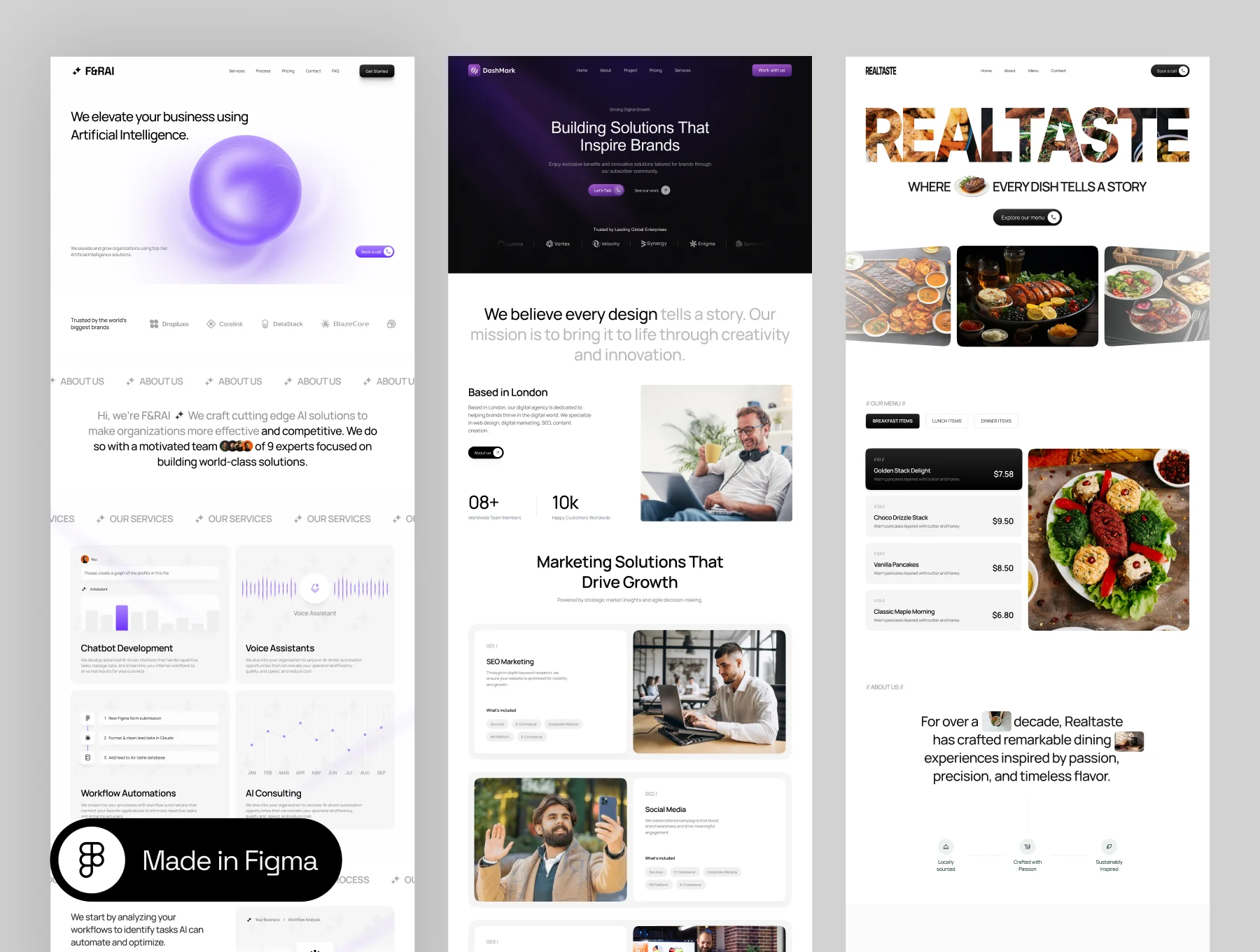 6 Premium Landing Page UI Kit Collection 3