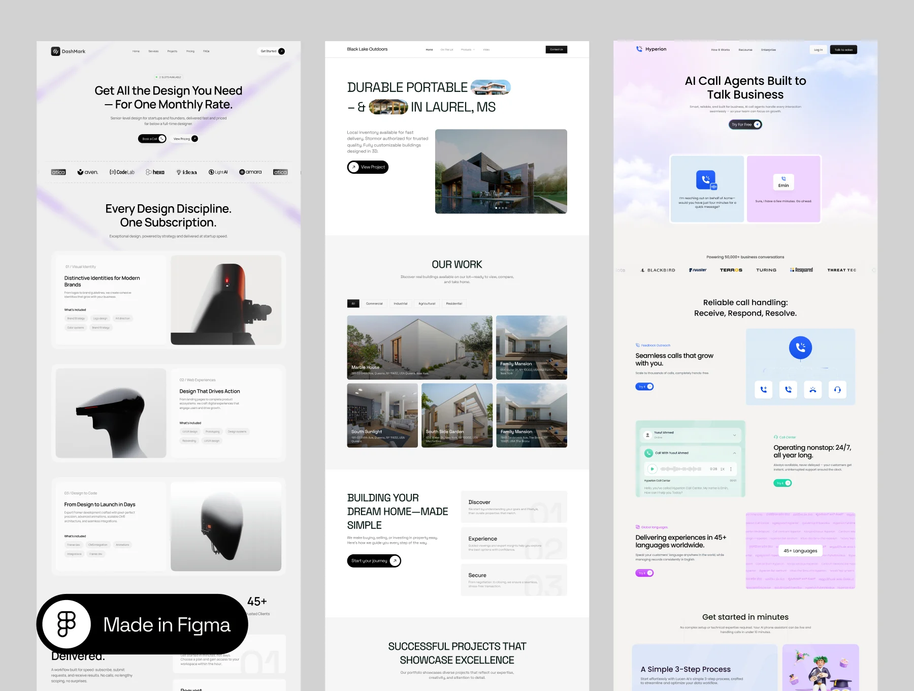 6 Premium Landing Page UI Kit Collection 4