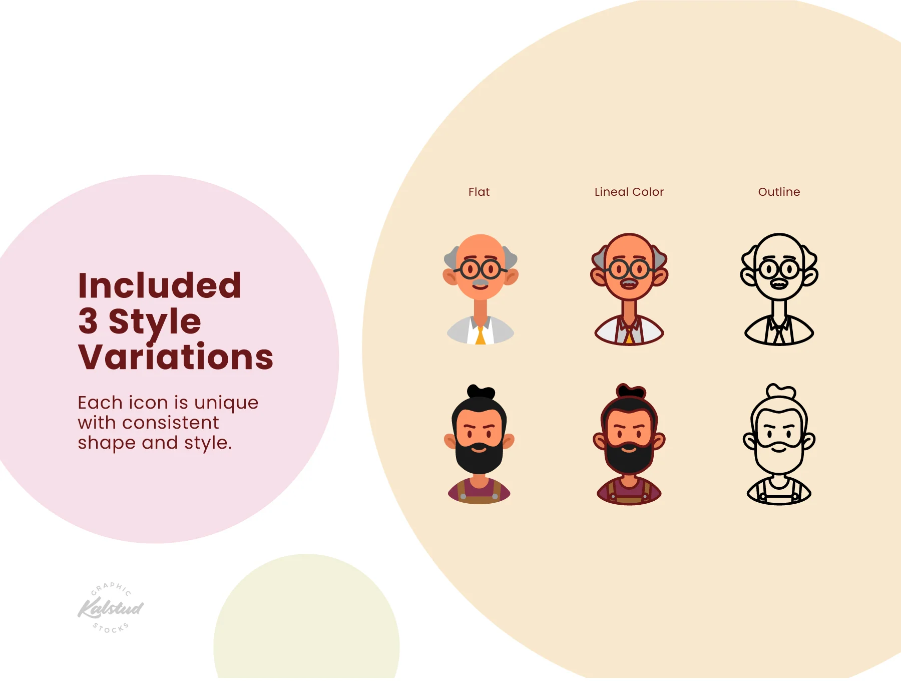 60 Avatar Icons Profession Series 3