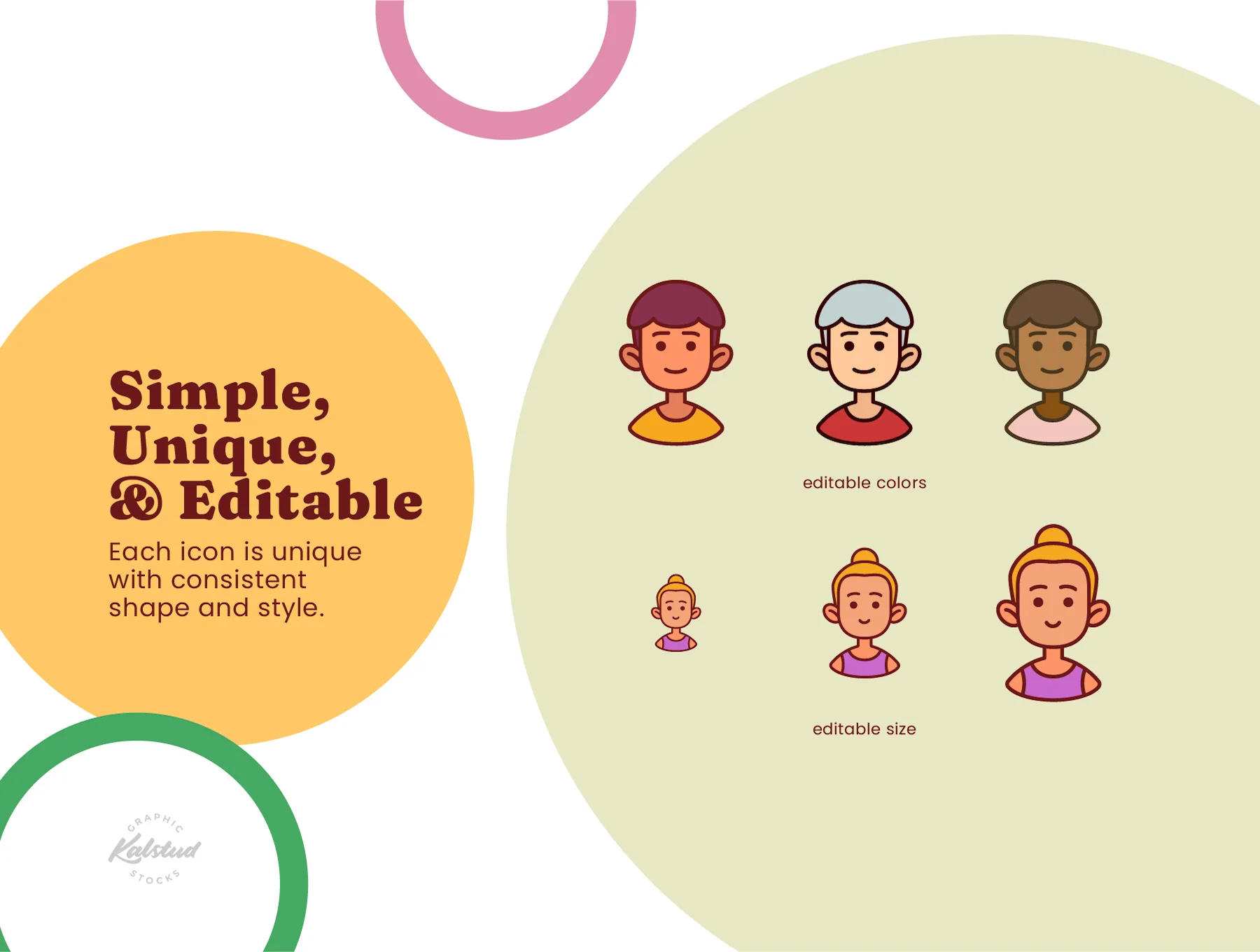 60 Kids Avatar Icons 2