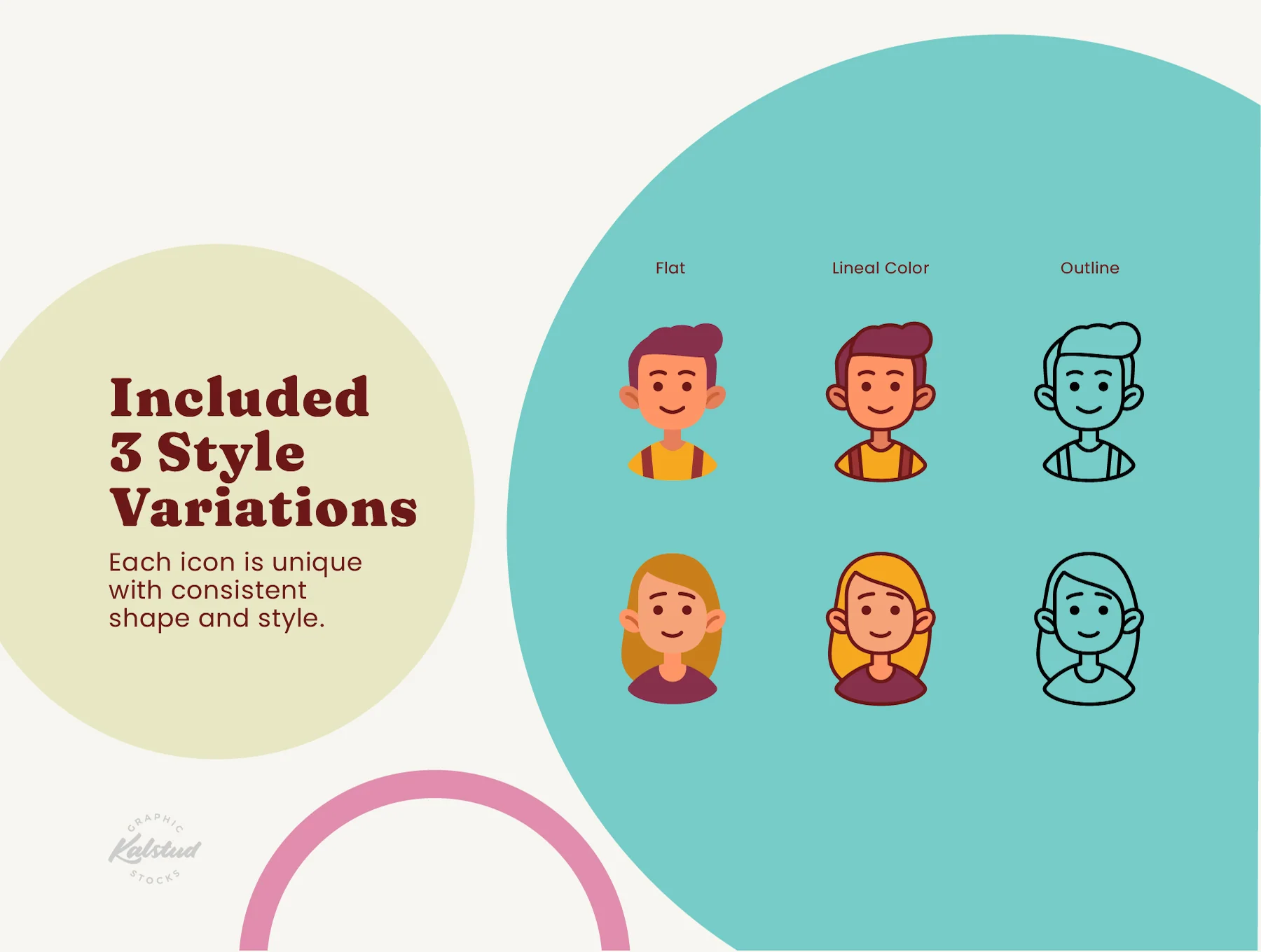 60 Kids Avatar Icons 3