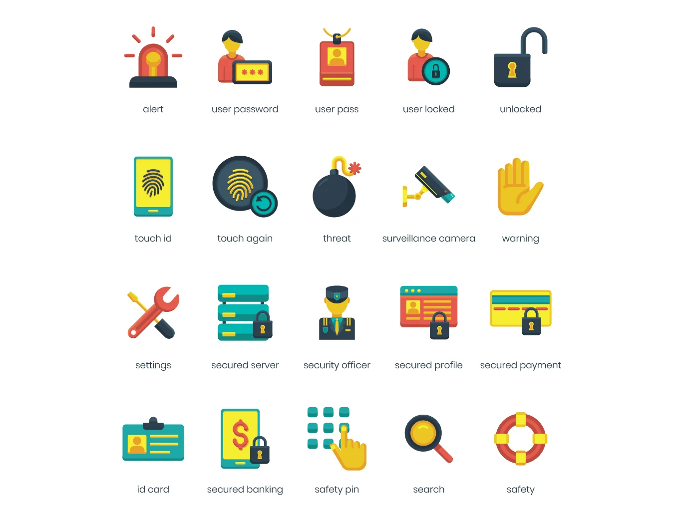 60 Security Icons 2