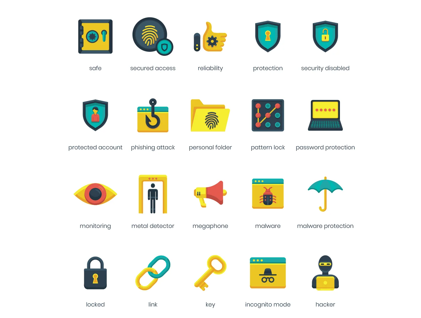 60 Security Icons 3
