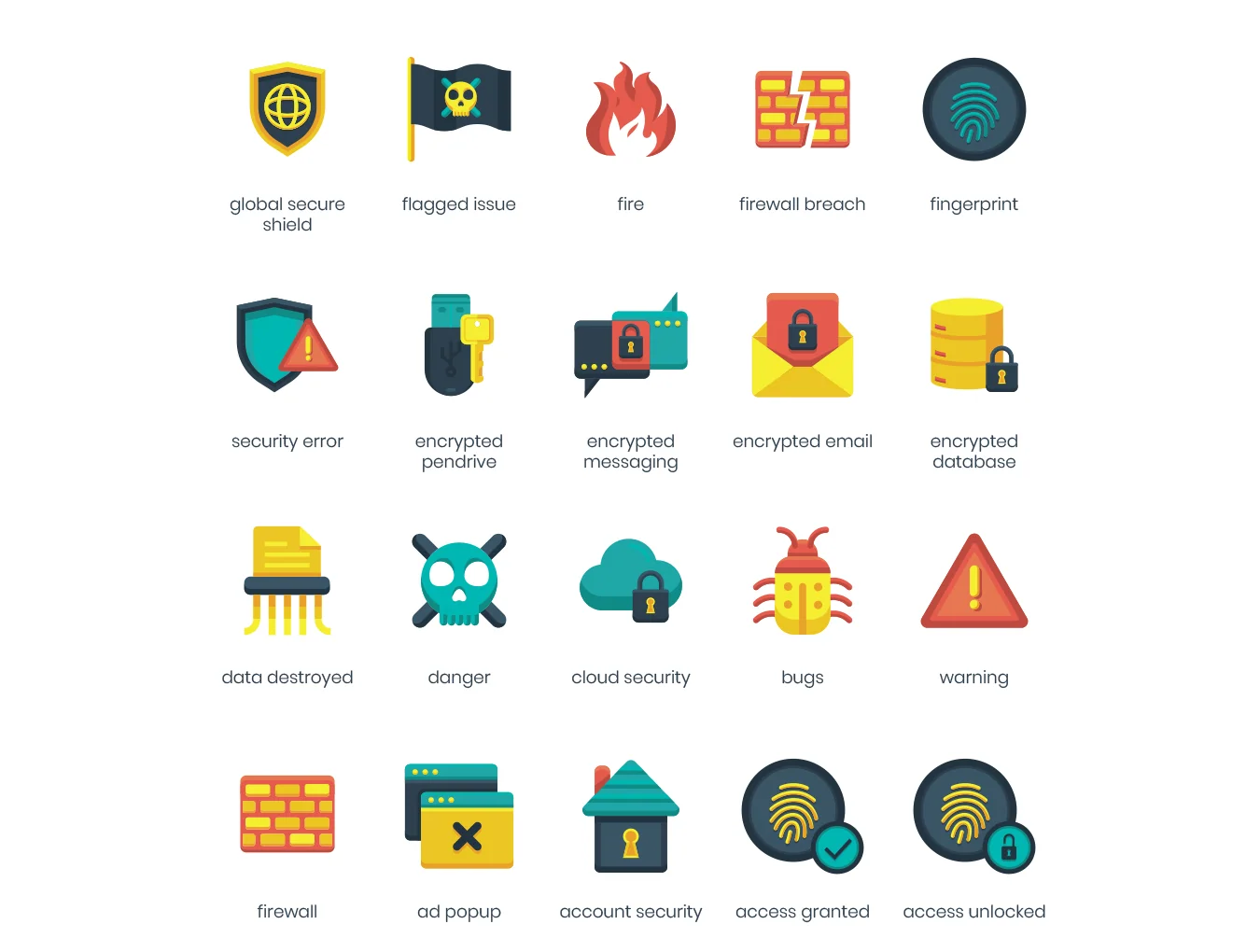 60 Security Icons 4
