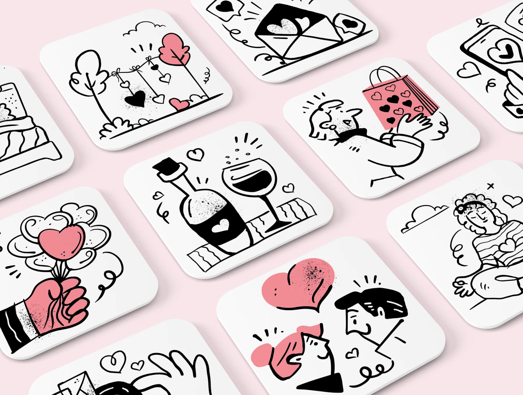 60 Valentine Love Fintech Illustrations 7