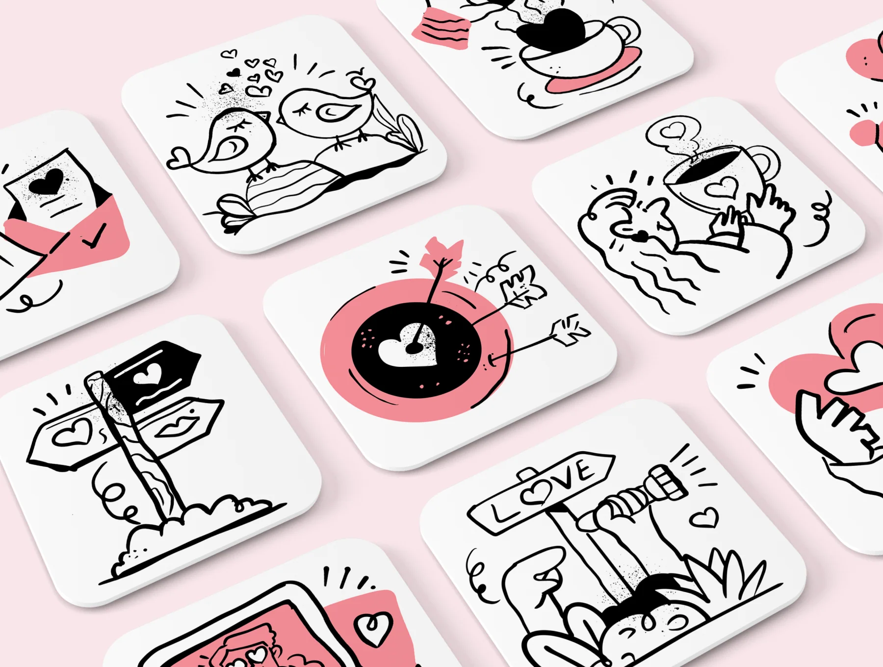 60 Valentine Love Fintech Illustrations 8