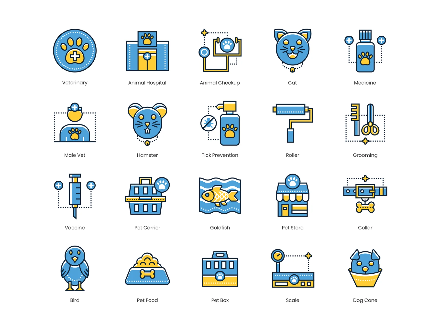 60 Veterinary Icons | Kinetic Series 4