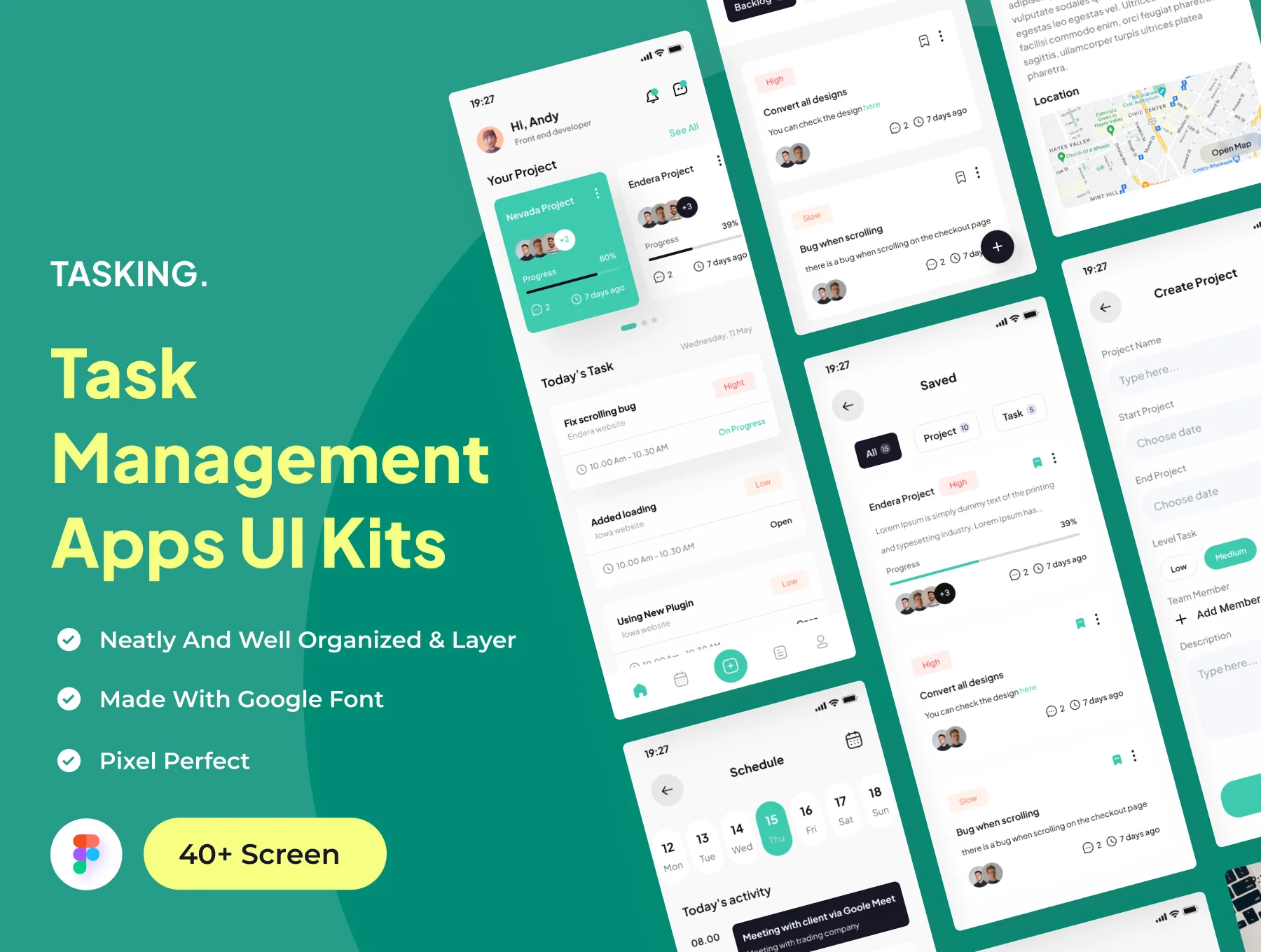 Tasking - Task Management Apps UI Kits