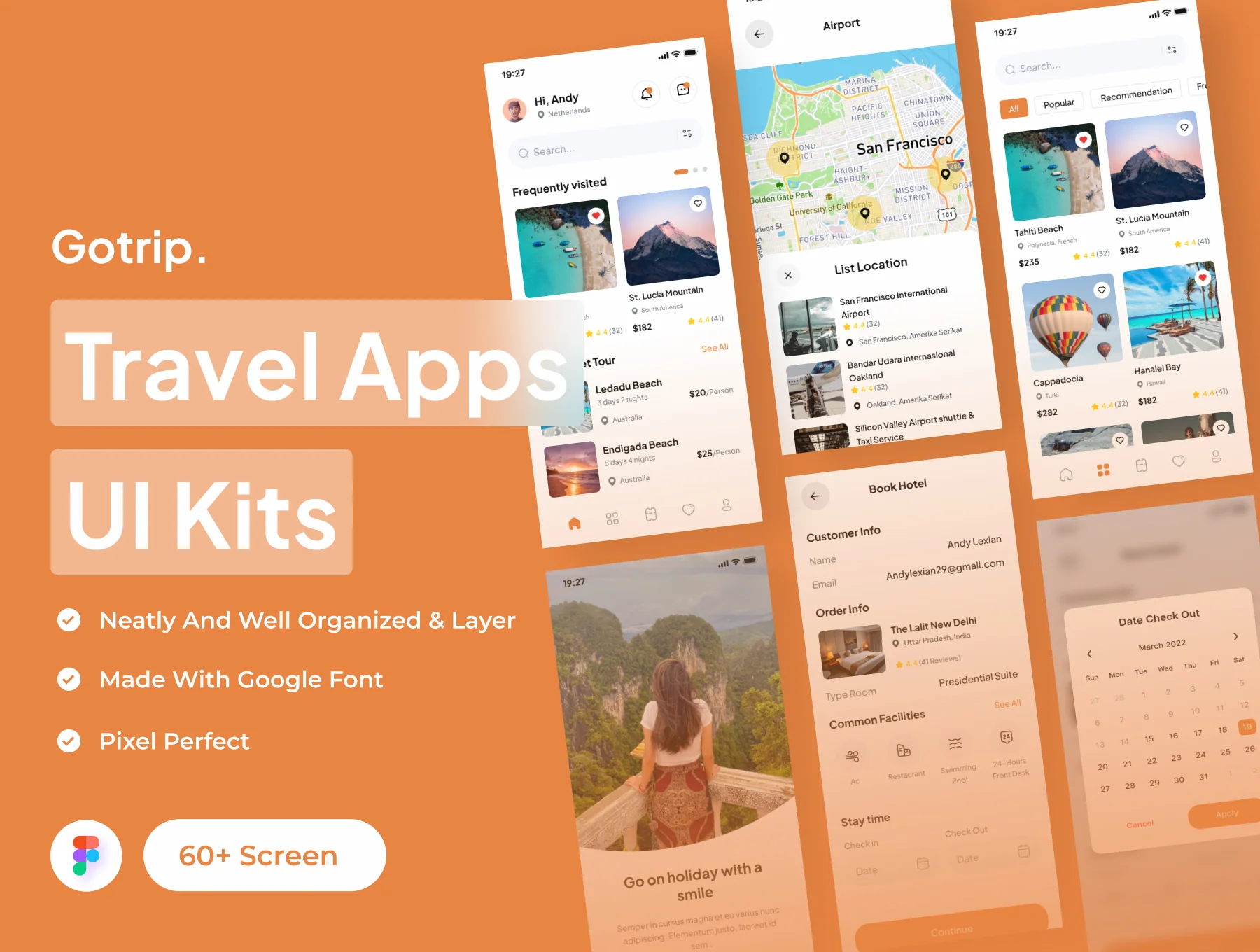 Gotrip - Travel Apps UI Kits