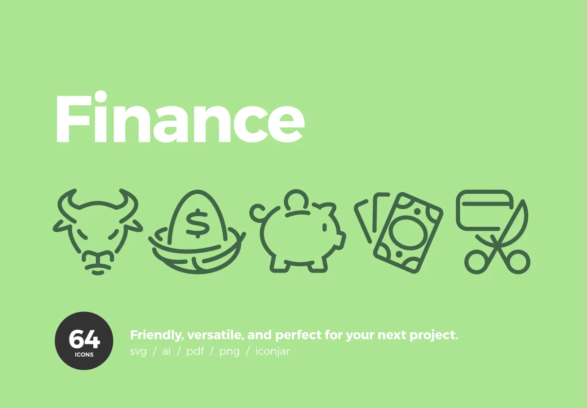64 Finance Icons