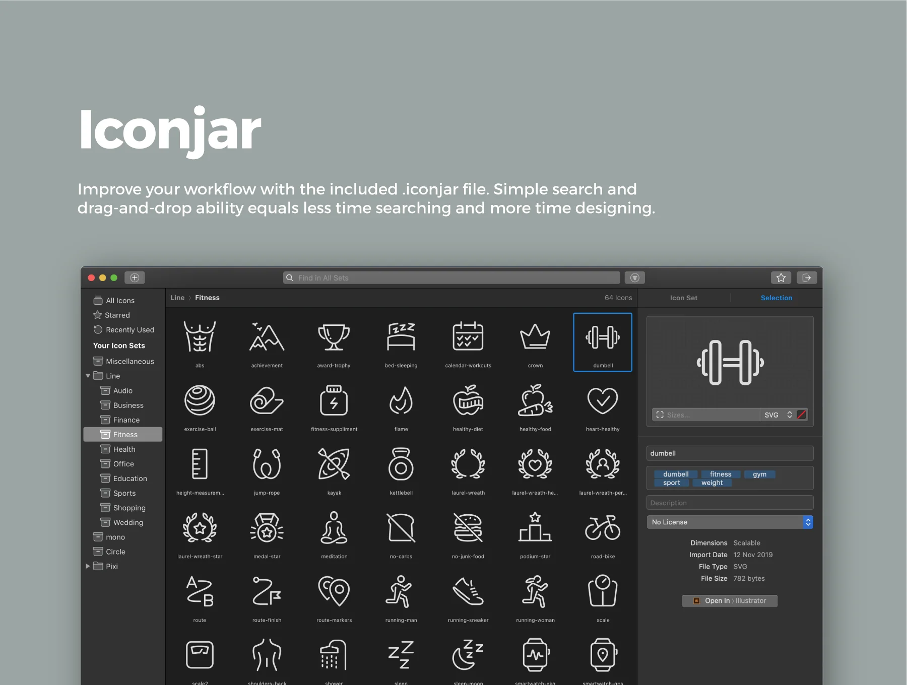 64 Fitness Icons 8