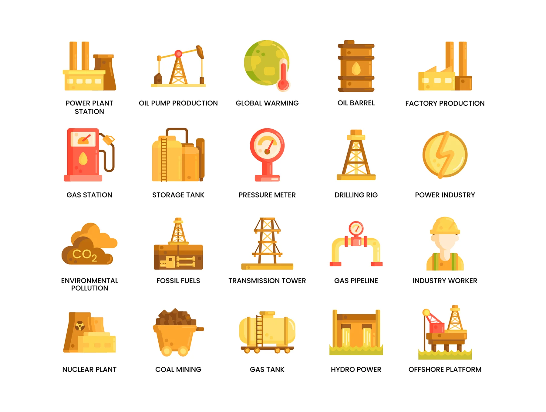 65 Oil & Gas Icons | Caramel Series 2