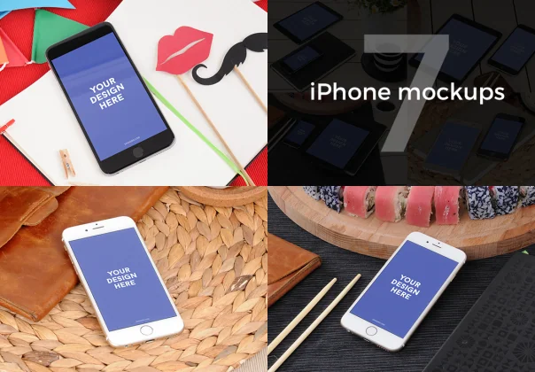 7 iPhone Photo Mockups