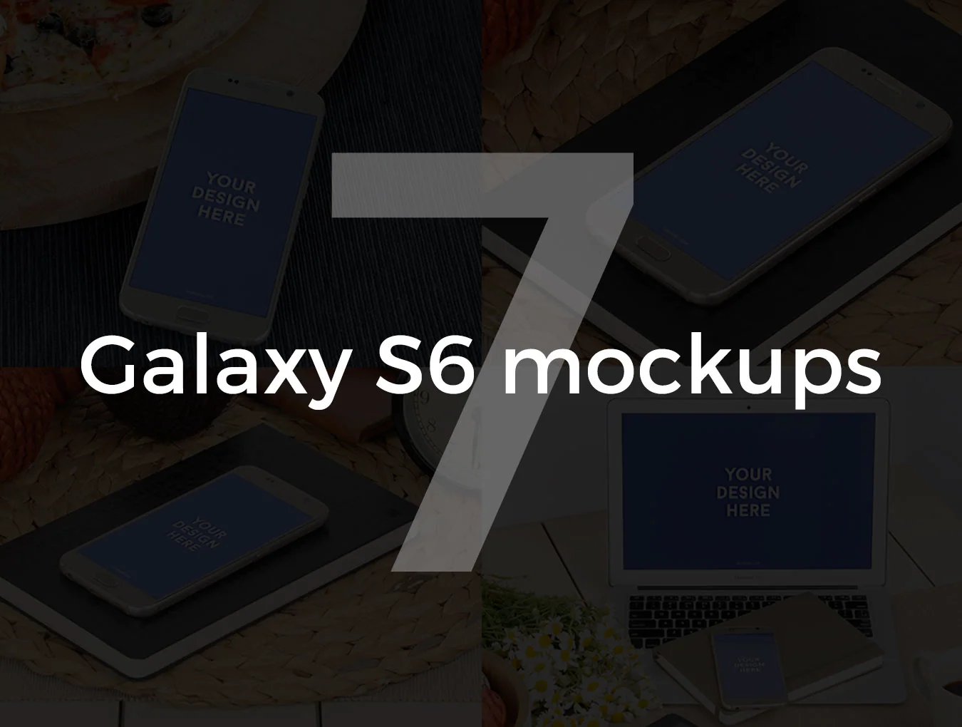 7 Samsung Galaxy S6 mockups