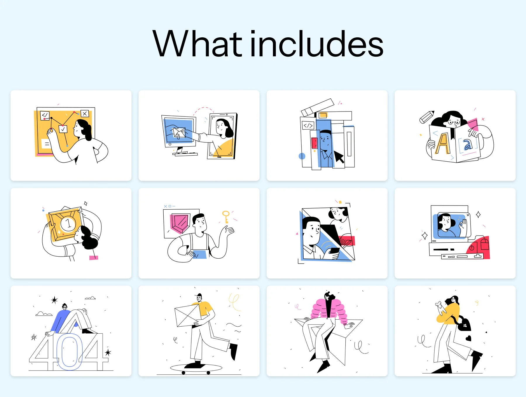 70 - Web & Apps Friendly Illustrations Pack 3