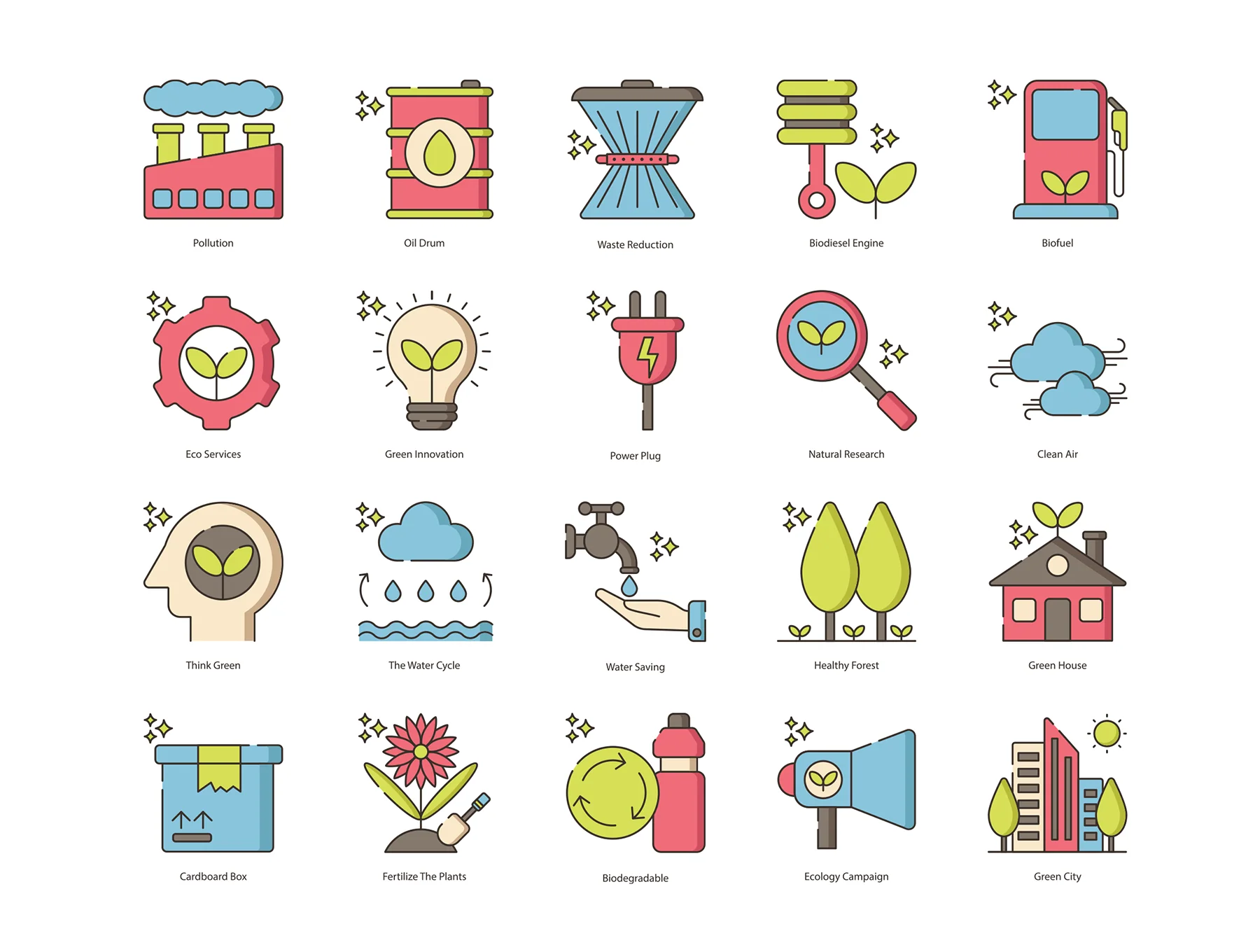 72 Ecology Icons | Hazel Series 3