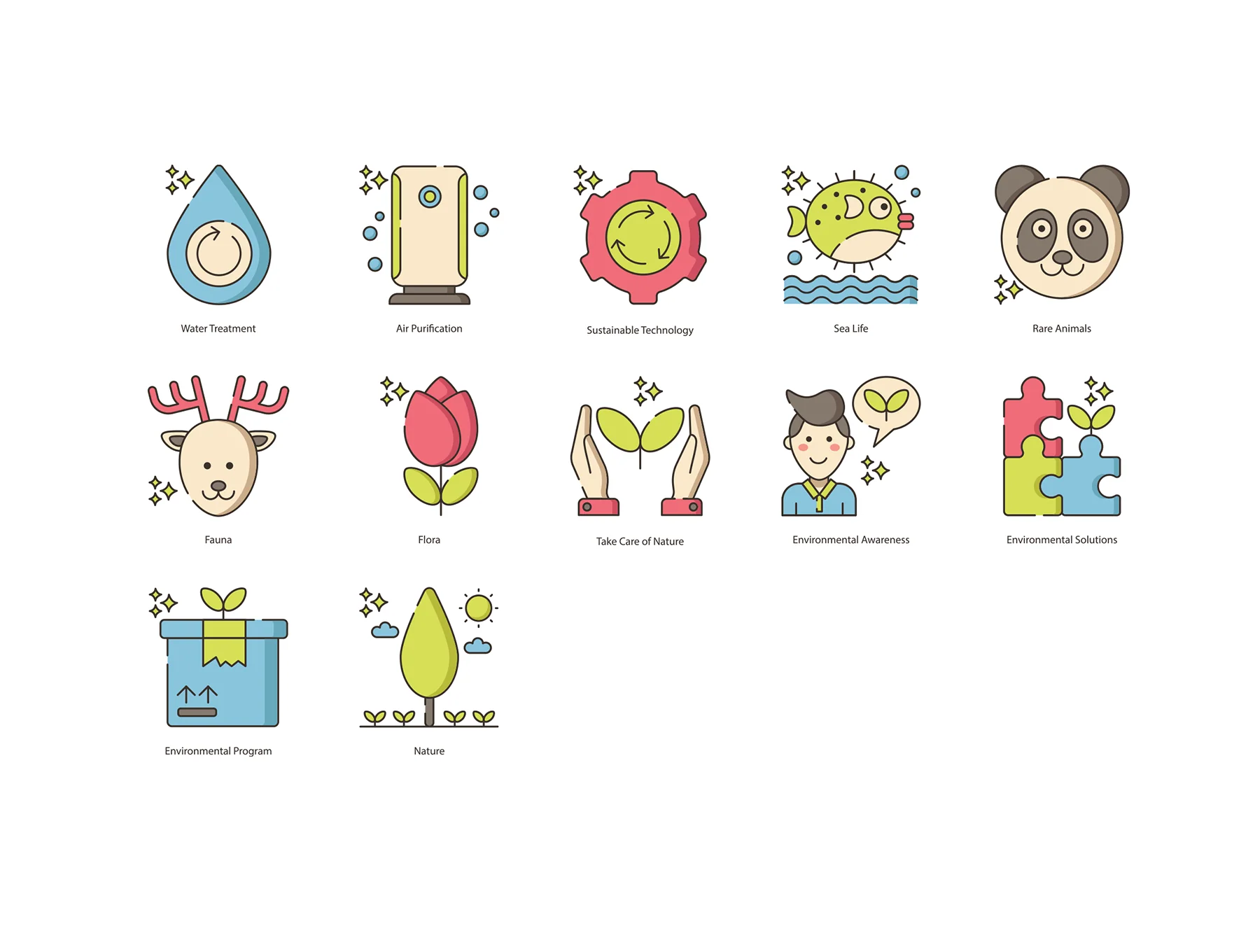 72 Ecology Icons | Hazel Series 5